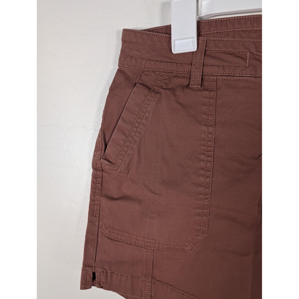 prAna Shorts‎ Womens 8/29 Brown Outdoor Hiking Utility Pockets Casual Zip Fly - Picture 2 of 11